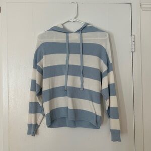 Coastal Pullover‎ Waffle Knit Striped Cute Beachy Boat Outfit Sweatshirt Cute
